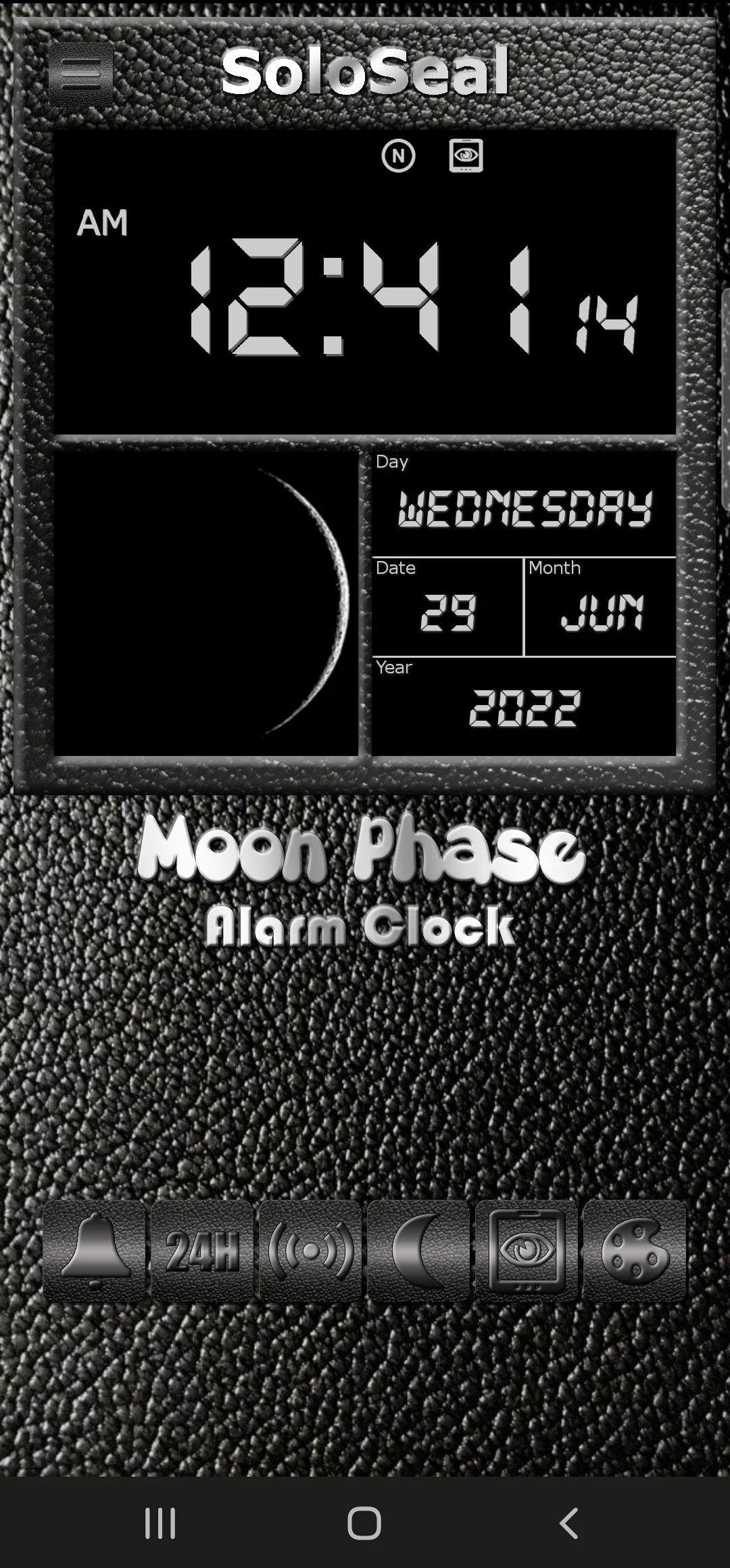 Moon Phase Alarm Clock screenshot