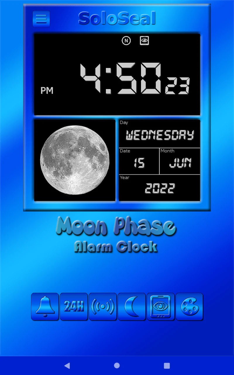 Moon Phase Alarm Clock screenshot