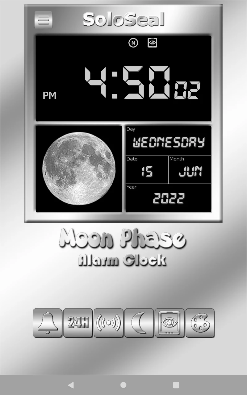 Moon Phase Alarm Clock screenshot