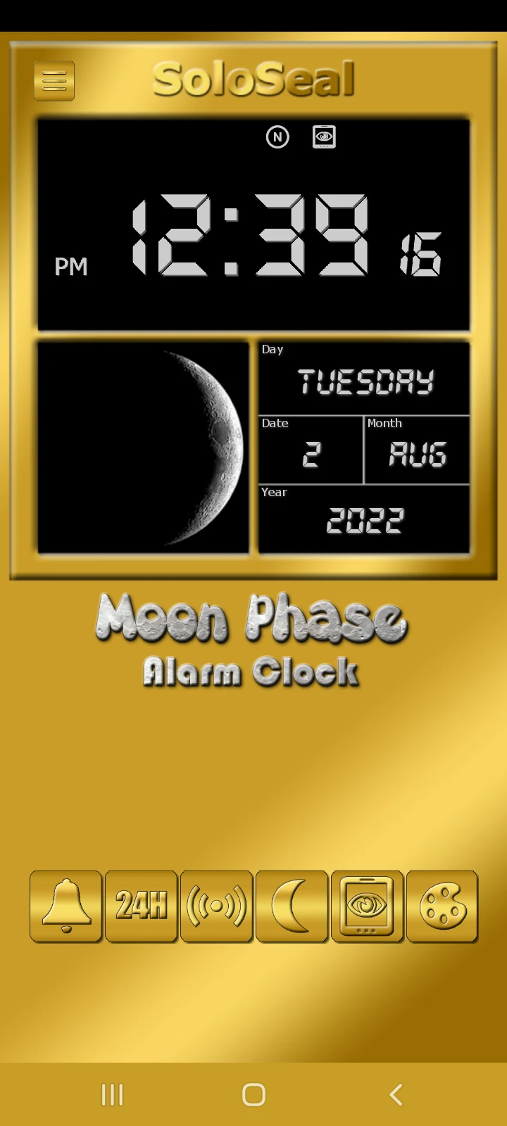 Moon Phase Alarm Clock screenshot