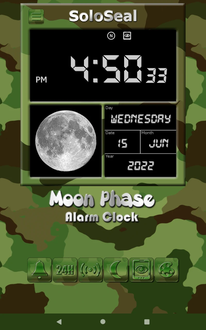 Moon Phase Alarm Clock screenshot